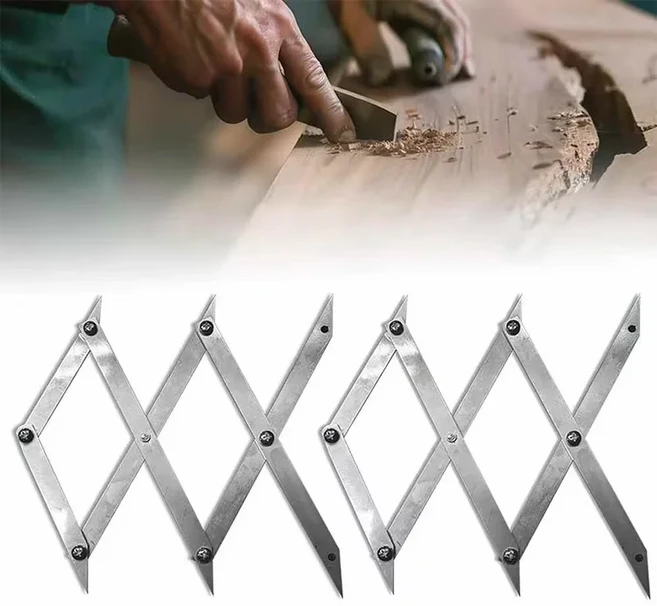 피켓 마스터 프로 3점 센터 파인더 및 목공용 균일 간격 도구(정밀 레이아웃 분배기), 01 2pc