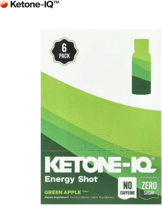 케톤 Ketone IQ 에너지 슛 그린 애플 카페인 프리 59ml 6병, 1개 - 쿠팡