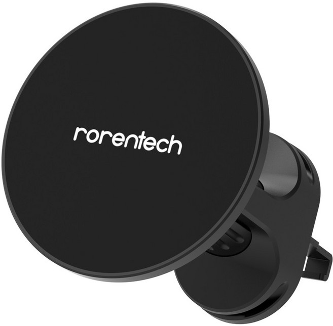 로랜텍 톡톡 마그네틱 맥세이프 차량용 핸드폰 거치대, 블랙, 1개