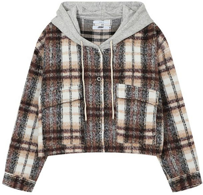 여성) 크롭 후드 셔켓(오버핏)_AM3WSK651-BG