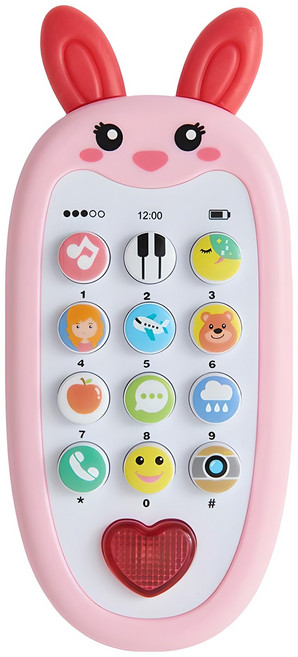 리틀클라우드 멜로디 핸드폰 장난감, 토끼, 1개