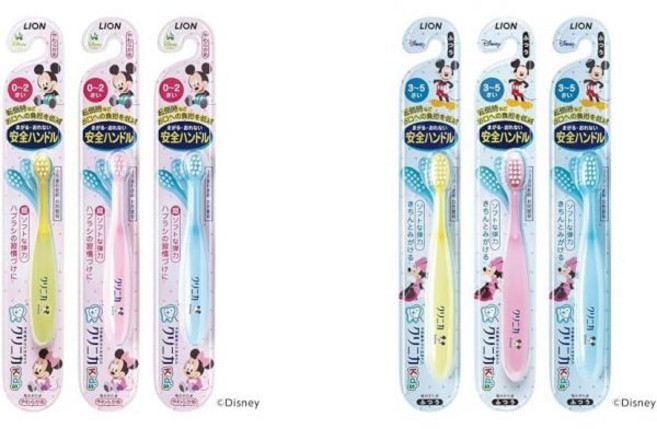 클리니카 0~2세용 어린이 칫솔 세트 3입 (*색상 불가) 일본 출고 키즈, 0-2 years old set 3 pieces + 3, 1개