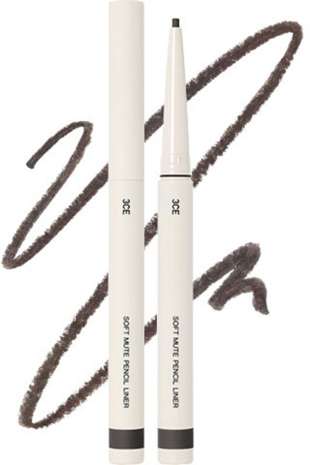 3CE 소프트 뮤트 펜슬 라이너 0.1g, MILDY BLACK, 1개