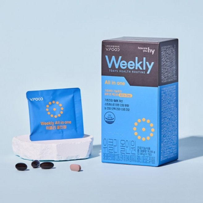 한국야쿠르트 브이푸드 위클리 올인원, 7개, 7정