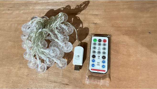 100LED氣泡球燈 【黑馬燈城】 裝飾/彩燈/聖誕節/派對/婚禮/圓球燈/過年/庭園燈/LED【A1770`, 1個, USB插電款帶遙控(超取最多14個),白色
