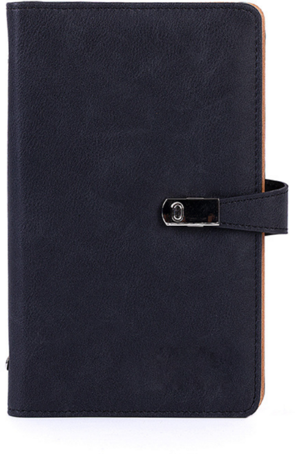 일상채움 고급 PU 인조 가죽 명함 120매 보관 명합집 명함북, 블랙, 1단