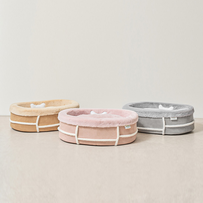 [아페토단독]프리미엄 무스탕 베드, 그레이, 1개