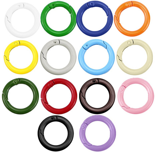 컬러오링 외경33mm 내경25mm 고리 오링 오픈형O링, 14개, 전컬러 1개씩 혼합