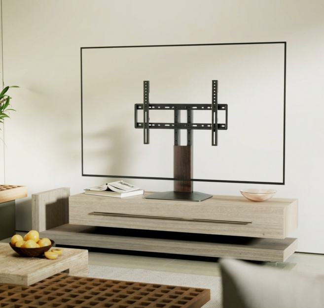 마운트피아 티비 스탠드 거치대 40-75인치 삼성 엘지 TV 중소기업 호환, 1개, MP-10B