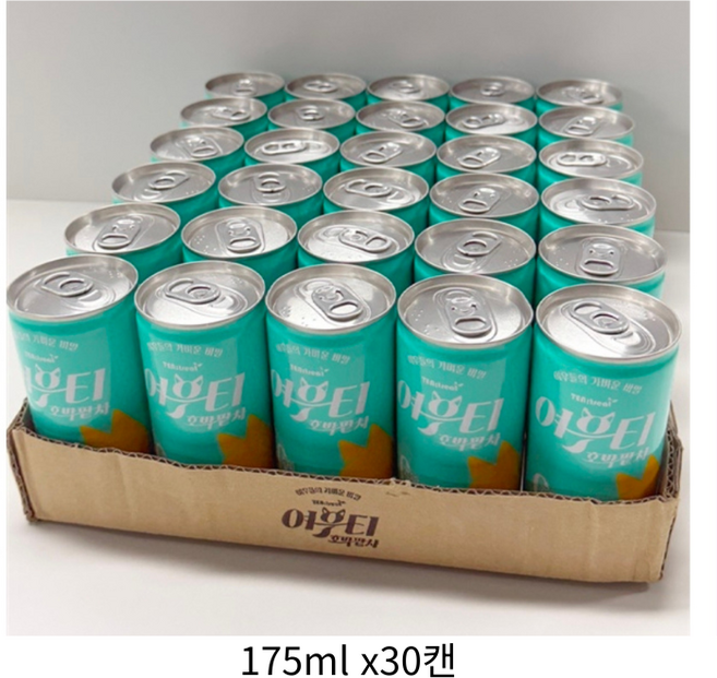 여우티 호박팥차 캔 30캔 (1박스), 30개, 175ml