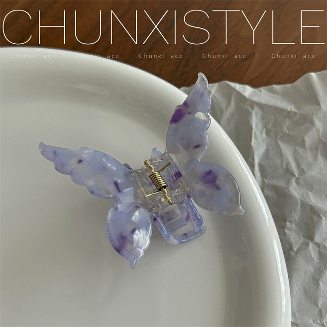 CHUNXISTYLE 蝴蝶鯊魚夾 醋酸髮夾