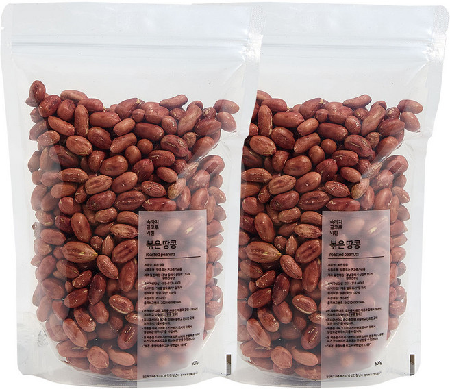 방앗간청년 볶은 땅콩, 500g, 2개