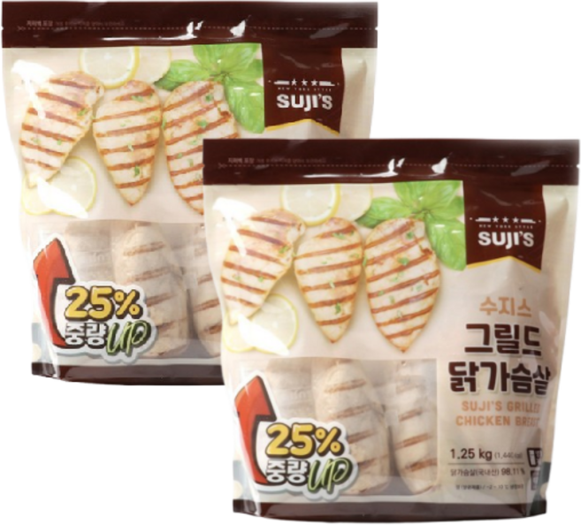 [코스트코] 수지스 그릴드 닭가슴살 아이스박스포장 냉장식품, 1.25kg, 2개