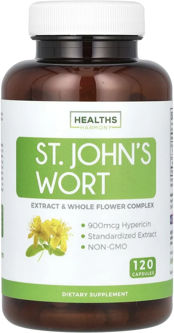 Healths Harmony 세인트 존스 워트 캡슐 120정, HealthsHarmony세인트존스워트캡슐120정, 1개 - 쿠팡