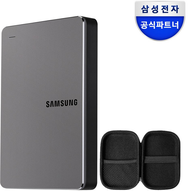 2025 신모델 삼성전자 Y3 4TB 외장하드 + 파우치 증정 HX-MK40Y3, 스모키 그레이
