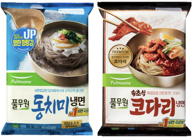 (냉장)[풀무원]동치미물냉면846g+코다리냉면504g