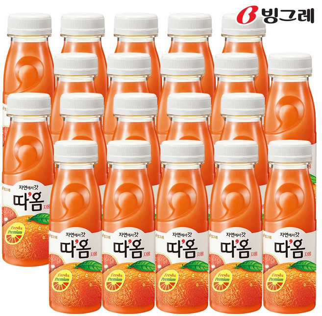 빙그레 따옴주스 자몽 235ml 무료냉장배송, 20개, nullnull