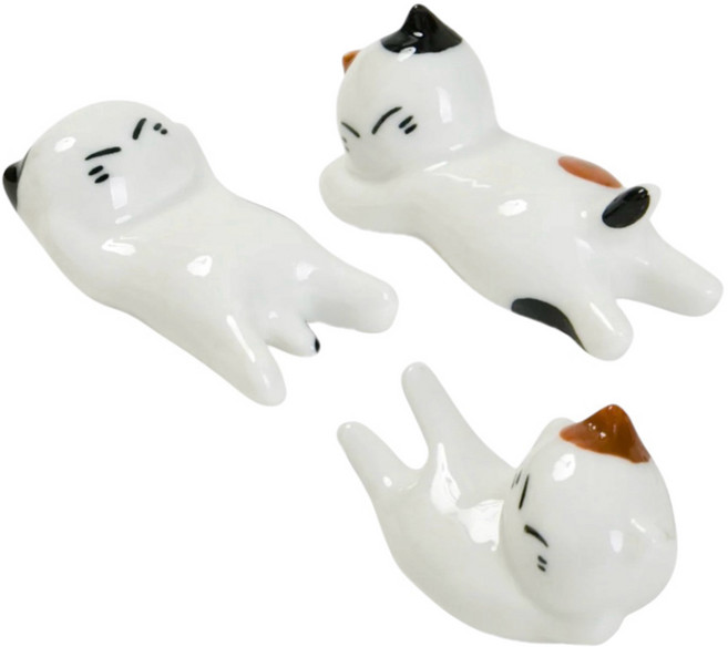 니케아 일본이케아 니토리 젓가락 받침대 고양이 3P 세트 그 외, 1개