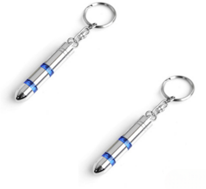 드림플라이 3세대 정전기 방지 키홀더 열쇠고리 키링, 키홀더 2개, 블루