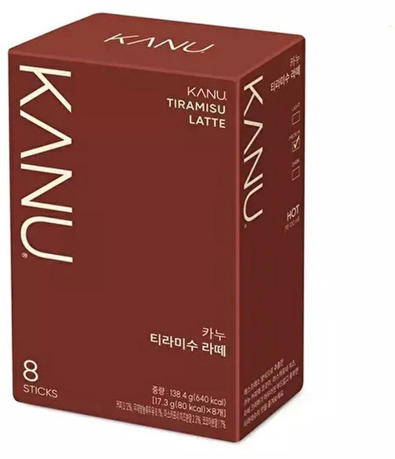 동서식품맥심 카누 티라미수 라떼 8T, 17.3g, 8개입, 1개