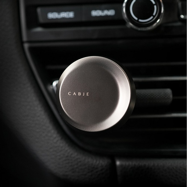 카브제 명품 차량용 방향제 본품 1개 + 향 3개 증정, 색상:다크메탈/향:히노끼(3개), 1세트