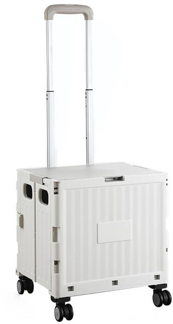 접이식 트롤리 박스 바퀴 내마모성 무소음 회전 회전식 바퀴가 카트, 1개, Color: 5. 4 Wheels Gray