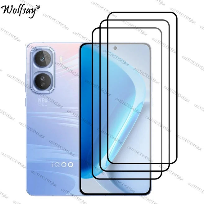 비보 iQOO Neo 11용 풀커버 강화유리 스크린 보호필름 카메라 유리, 01 iQOO Neo 11 China, 03 3 Front Glass
