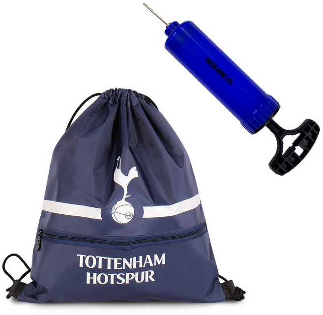 토트넘 훗스퍼 다용도 공가방 + SQUALO 펌프 세트 축구공 배구공 농구공 보관 관리 바람 충전, 네이비