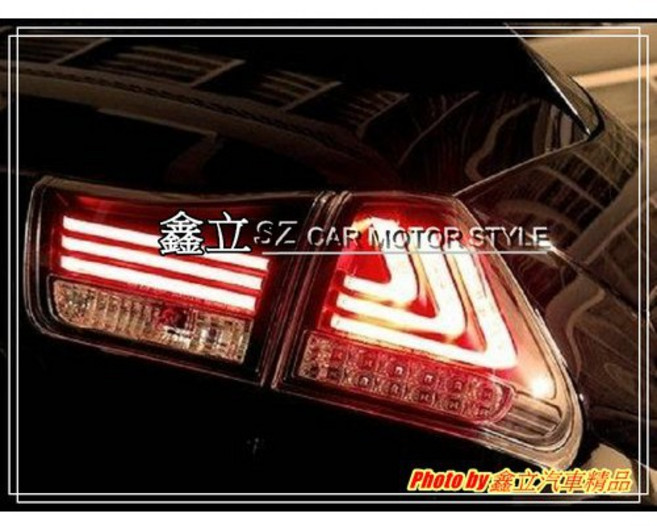 RX350 RX330 04-08年 LED尾燈 透明黑底殼 或 紅殼, 1個