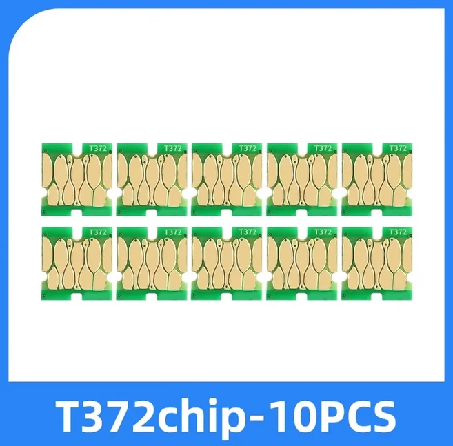 T372090 리필 잉크 카트리지 칩 에프슨 픽처메이트 PM520 프린터용 일회용, 07 T372-PM520--10 PCS