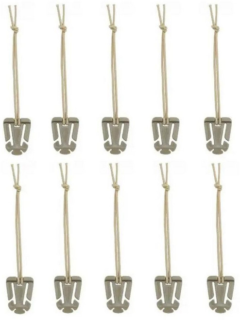 캠핑용고리장비다용도에어건 웹 도미네이터 탄성 스트랩 전술 기어 야외 수화 튜브 배낭 관리용 10 개, 1. 10pcs Khaki