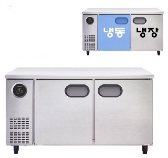 스타리온 업소용냉장고 신모델 1500 냉동냉장 테이블냉장고 SR-T15AIEM 메탈 내부스텐 올스텐 343L, 내부스텐(SR-T15AIE)