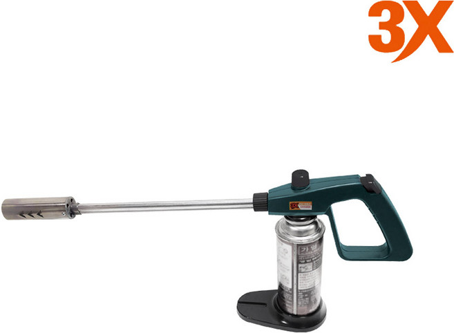 3X XXX6000 롱 가스토치 570mm 부탄가스 자동점화 고출력 캠핑, 1개