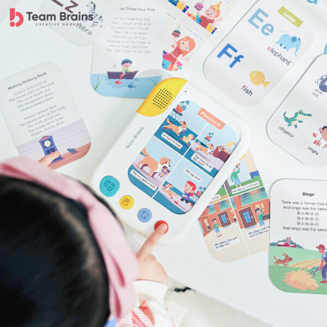 팀브레인즈 리슨앤매치 잉글리시 파닉스 영어 학습기, 화이트, 화이트 컬러