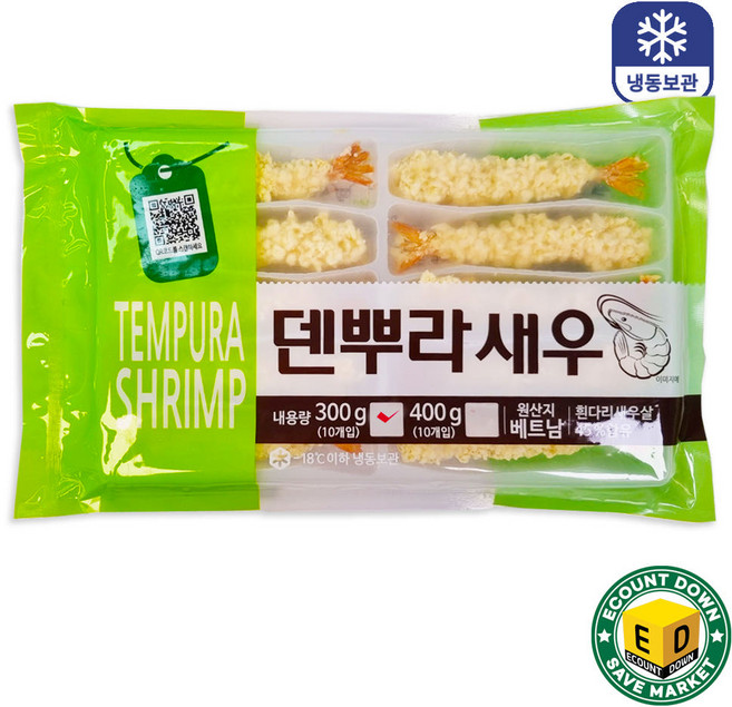 재호 덴뿌라새우튀김 300g [30gx10미], 1개