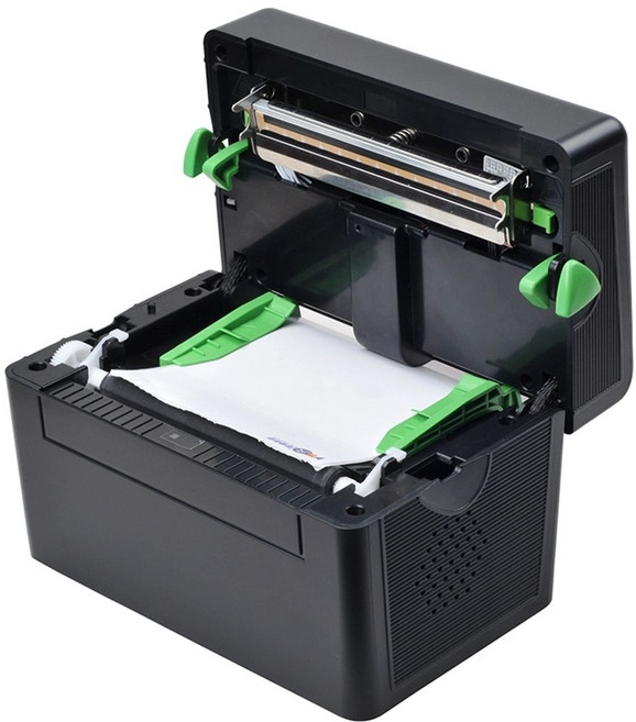 Xprinter 택 장프린터 라벨프린터 우체국 블랙 XP DT108B 로젠 대한통운, 100 150 500장/겹침