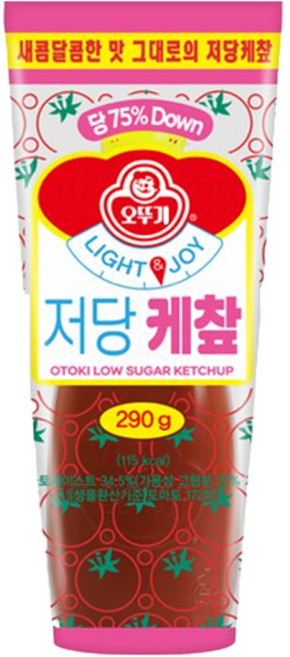 오뚜기 LIGHT&JOY 저당 케챂, 290g, 1개