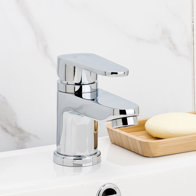 [다인] 국산 원홀 세면대 수전 욕실 화장실 세면 수도꼭지 황동 DL005 New, 단품, 1개