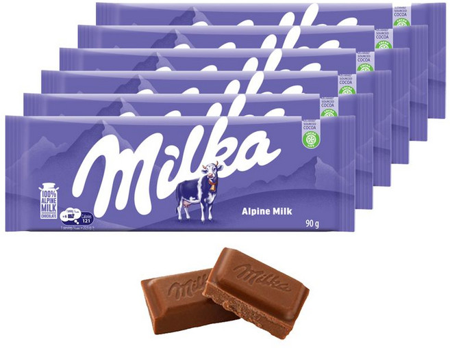 밀카 알프스밀크, 90g, 6개