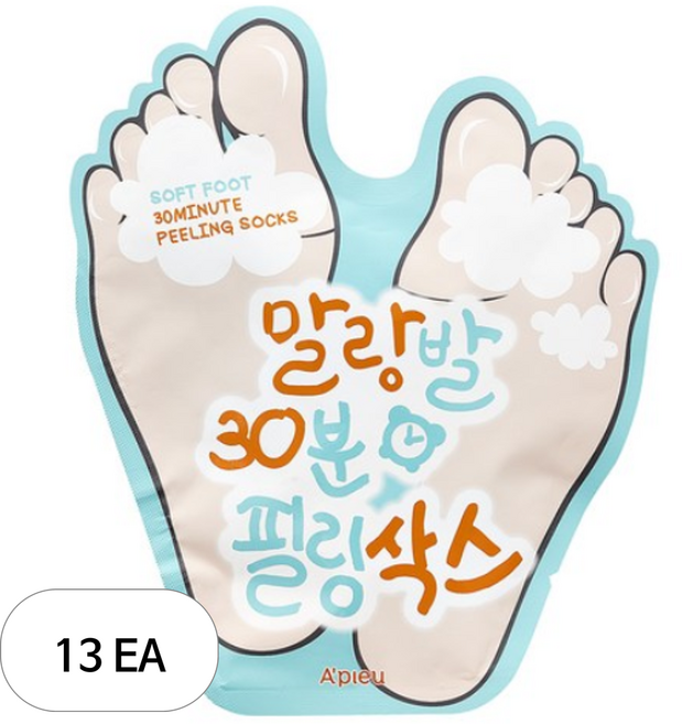 어퓨 말랑발 30분 필링 삭스, 1개입, 13개, 40ml