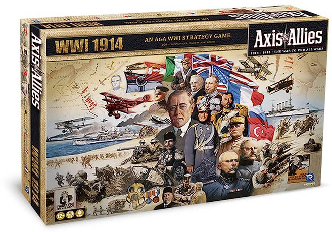Renegade Game Studios: Axis & Allies: WWI 1914 - 2-8명의 플레이어를 위한 전략 전쟁 보드 게임 만 14세 이상 강렬한 전략 게임 플, 1개