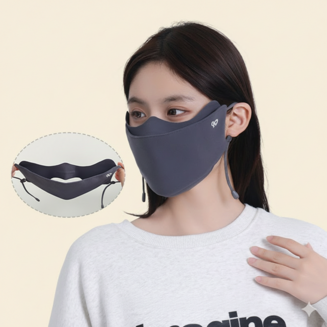 겨울용 두꺼운 3D 입체 분리형 입 오픈 보온 방한 마스크