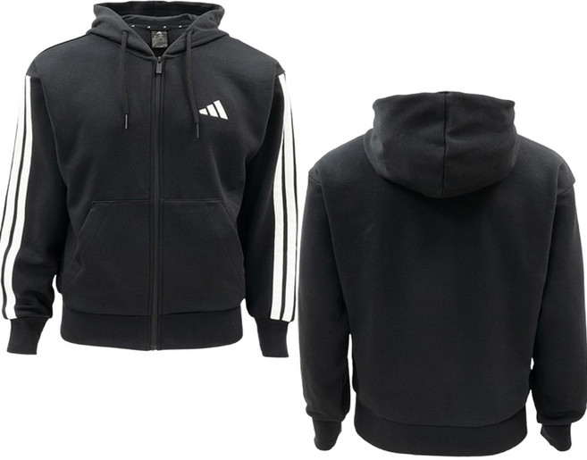 아디다스 3S 기모 후드 집업 자켓 가슴둘레 90-120cm이상 빅사이즈 포함 겨울 바람막이 점퍼 큰옷 플리스안감 남자 여자