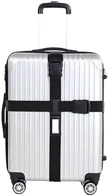 여행용 캐리어 가방 잠금벨트 블랙