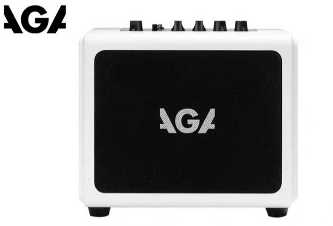 AGA SE 青春系列 吉他音箱（10W 便攜・低頻可調・內錄）, 白色, 1個