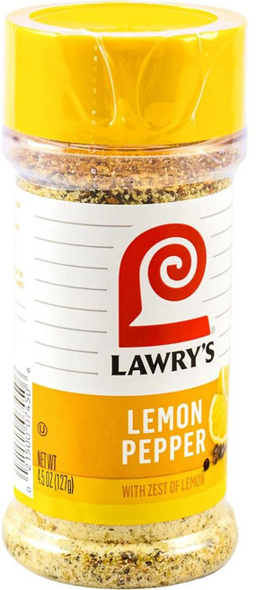 Lawry's 레몬 제스트를 곁들인 레몬 후추, 1개, 127g