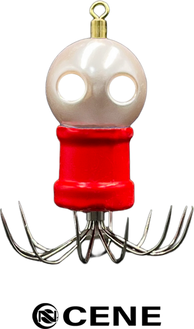 세네 외계인 애자 쭈꾸미 12침 연질바늘 집어제 주입형 에기 낚시, 2세트, 4개입