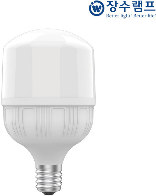 장수램프 LED 전구 매장램프 36W 보안등 콘램프(39base), 주광색