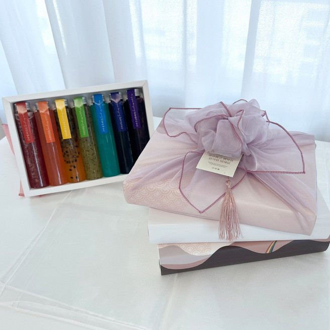 새청달청 7종 레인보우 수제청 명절 선물포장, 3개