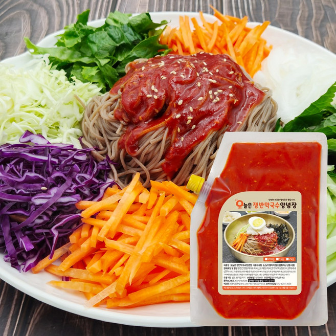 오늘은 쟁반막국수 양념장 족발 보쌈집 막국수 소스 전용, 2kg, 1개